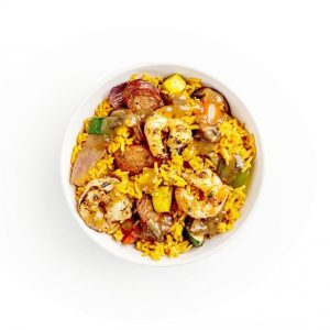 Bundle: Shrimp and Smoked Andouille Sausage Jambalaya + JG's Adobo Chicken Mac n' Cheese - 4 Meal Pack